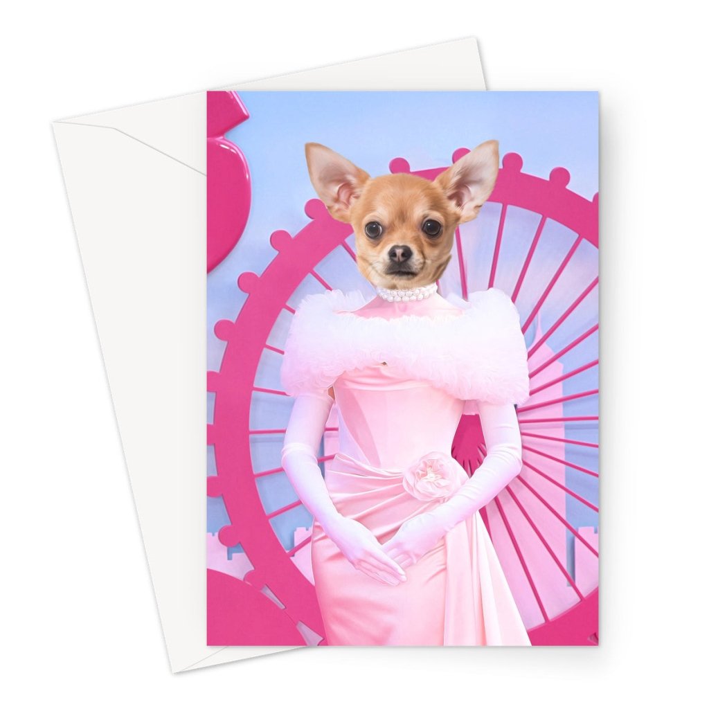 Barbie: Custom Pet Greeting Card - Paw & Glory - #pet portraits# - #dog portraits# - #pet portraits uk#