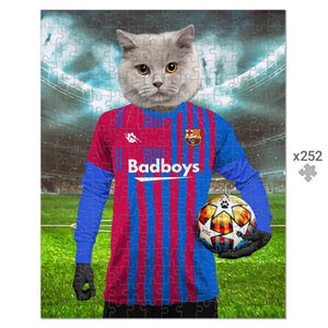 Barkcelona Football Club: Custom Pet Puzzle - Paw & Glory - #pet portraits# - #dog portraits# - #pet portraits uk#