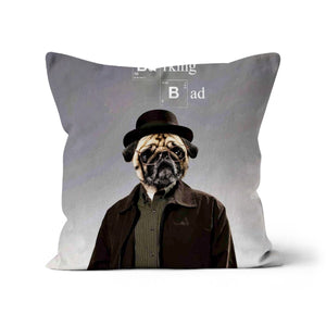 Barking Bad: Custom Pet Cushion - Paw & Glory - #pet portraits# - #dog portraits# - #pet portraits uk#paw and glory, pet portraits cushion,personalised cat pillow, dog shaped pillows, custom pillow cover, pillows with dogs picture, my pet pillow