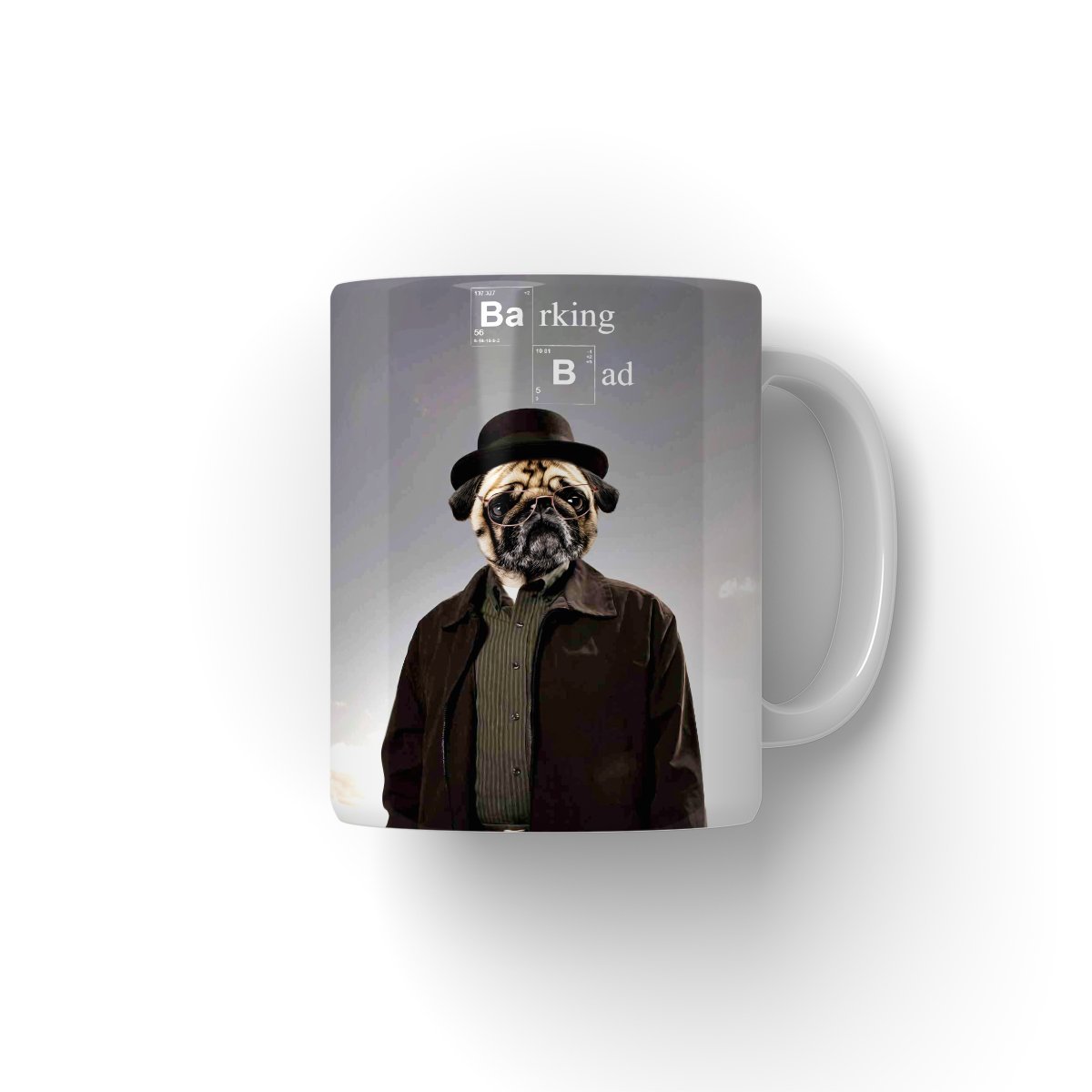 Barking Bad: Custom Pet Mug - Paw & Glory - #pet portraits# - #dog portraits# - #pet portraits uk#paw and glory, custom pet portrait Mug,pet on mug, design your own coffee mug, dog on mug, pet photo mugs, coffee mug prints