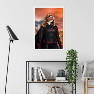 Batwoman: Custom Pet Poster - Paw & Glory - #pet portraits# - #dog portraits# - #pet portraits uk#
