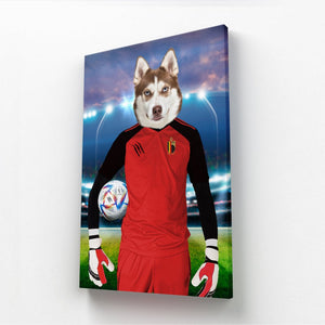 Belgium Football Team (FIFA 2022): Custom Pet Canvas - Paw & Glory - #pet portraits# - #dog portraits# - #pet portraits uk#