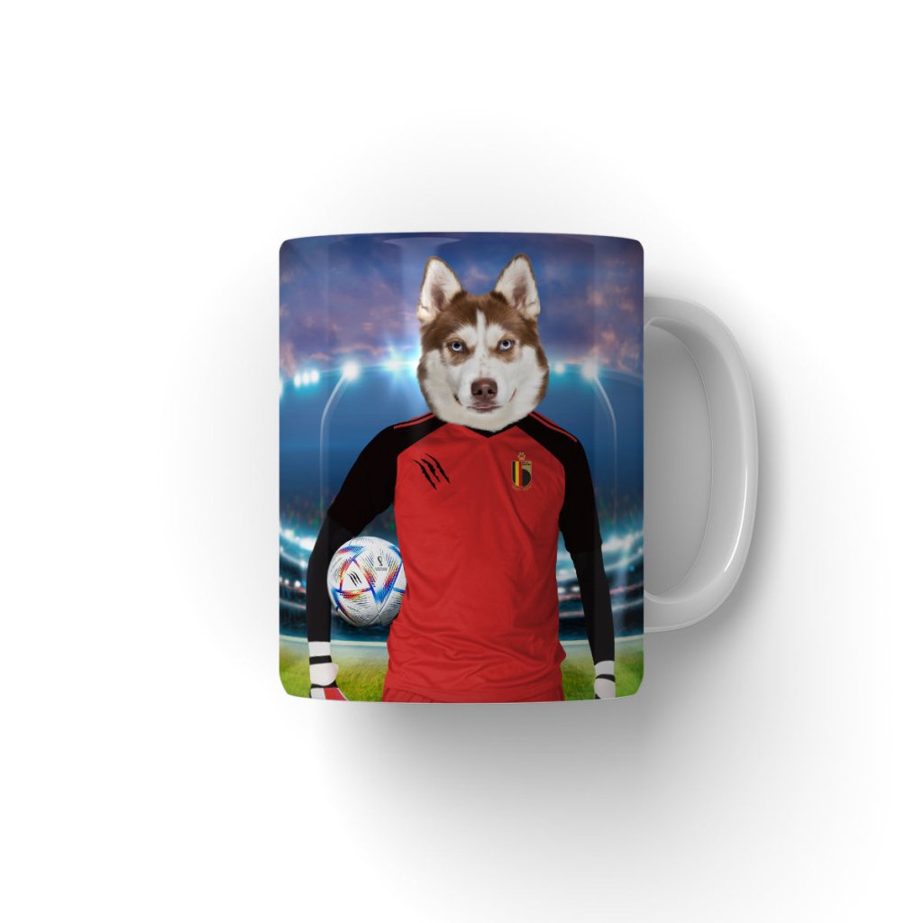Belgium Football Team (FIFA 2022): Custom Pet Coffee Mug - Paw & Glory - #pet portraits# - #dog portraits# - #pet portraits uk#