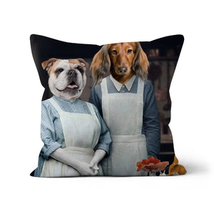 Beryl & Daisy (Downton Abbey Inspired): Custom Pet Pillow - Paw & Glory - #pet portraits# - #dog portraits# - #pet portraits uk#