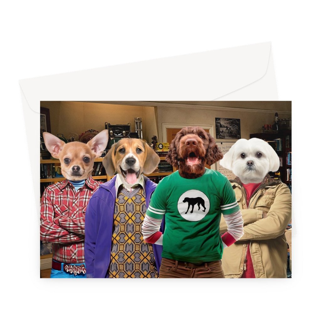 Big Bang Gang: Custom Pet Greeting Card - Paw & Glory - #pet portraits# - #dog portraits# - #pet portraits uk#