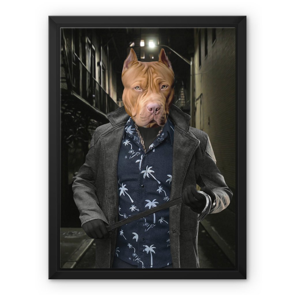 Billy Butcher (The Boys Inspired): Custom Pet Canvas - Paw & Glory - #pet portraits# - #dog portraits# - #pet portraits uk#