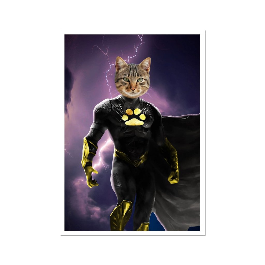 Black Adam (DC Superhero Inspired): Custom Pet Poster - Paw & Glory - #pet portraits# - #dog portraits# - #pet portraits uk#