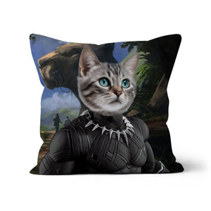 Black Panther (Marvel Inspired): Custom Pet Pillow - Paw & Glory - #pet portraits# - #dog portraits# - #pet portraits uk#