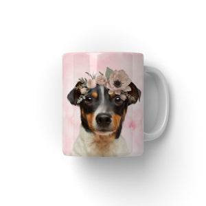 Blossom Crown: Minimalist Pet Coffee Mug - Paw & Glory - #pet portraits# - #dog portraits# - #pet portraits uk#