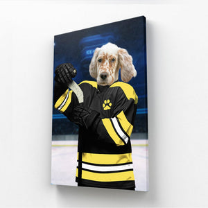 Boston Furr Bruins: Custom Pet Canvas - Paw & Glory - #pet portraits# - #dog portraits# - #pet portraits uk#