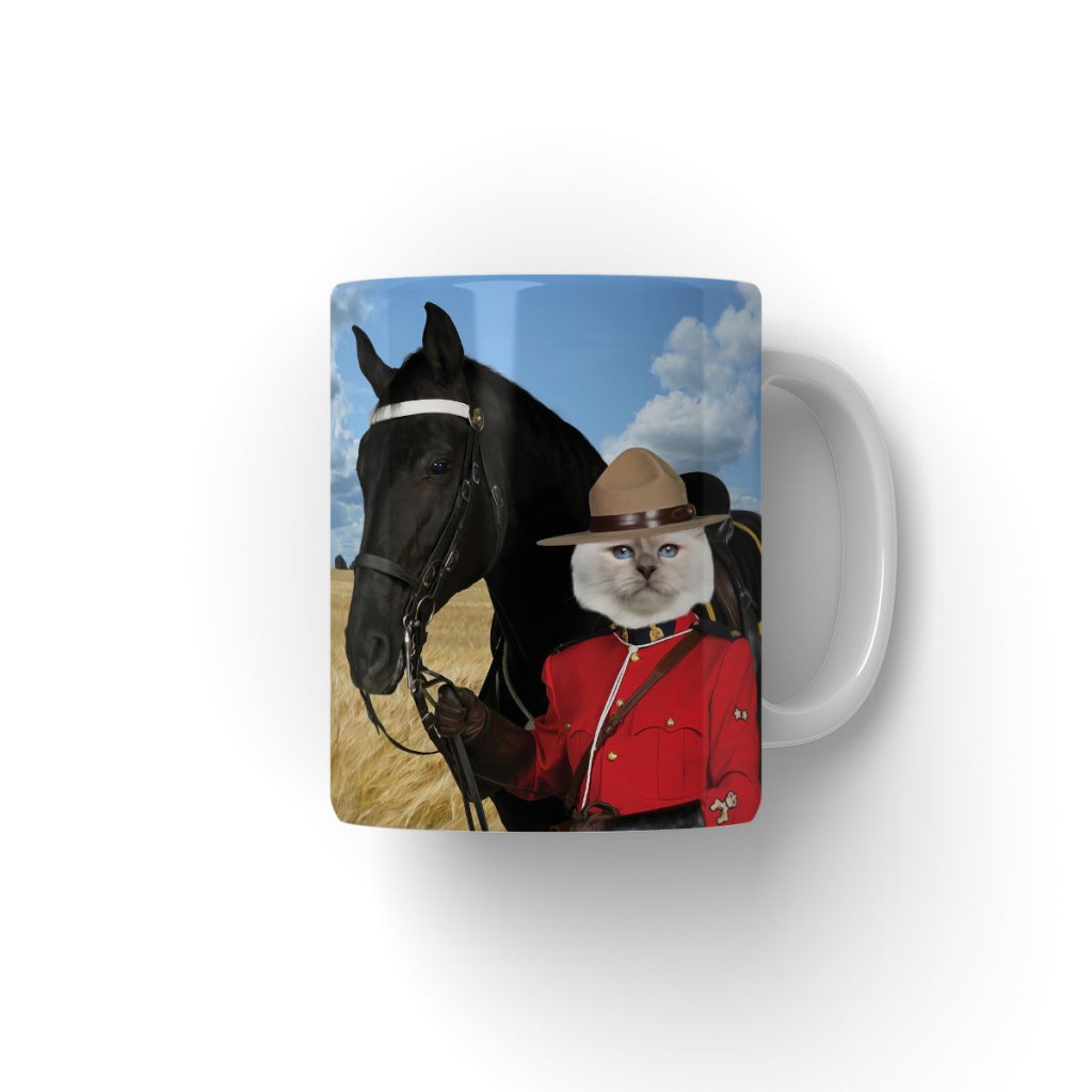Canadian Police Officer: Custom Pet Coffee Mug - Paw & Glory - #pet portraits# - #dog portraits# - #pet portraits uk#