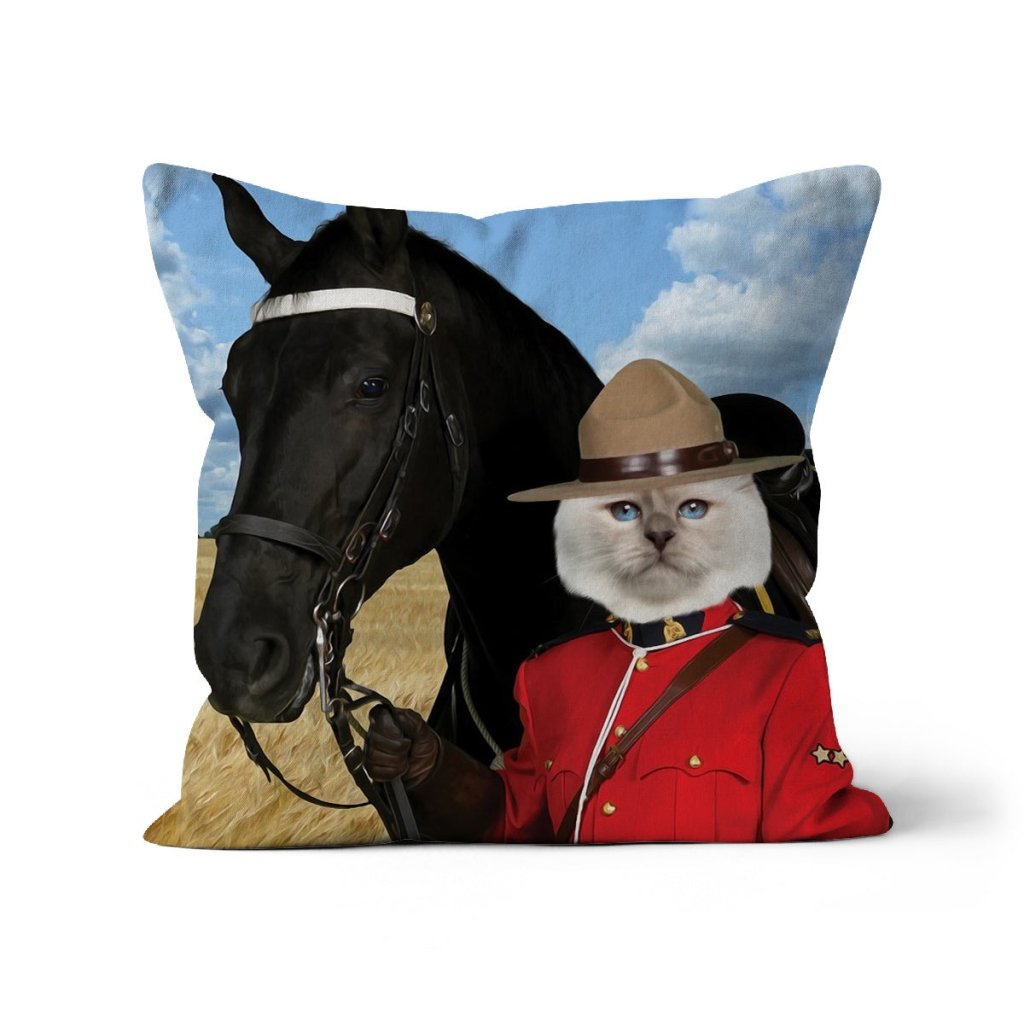Canadian Police Officer: Custom Pet Pillow - Paw & Glory - #pet portraits# - #dog portraits# - #pet portraits uk#