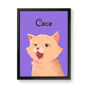 Cartoon: Custom 1 Pet Canvas - Paw & Glory - #pet portraits# - #dog portraits# - #pet portraits uk#paw and glory, pet portraits canvas,custom pet canvas uk, personalized pet canvas art, custom pet canvas art, your pet on canvas, pet photo canvas