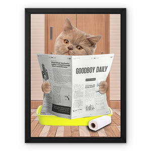 Cat Litter Tray: Custom Pet Canvas - Paw & Glory - #pet portraits# - #dog portraits# - #pet portraits uk#