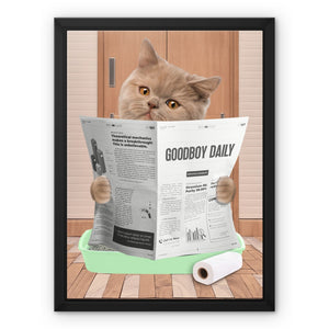 Cat Litter Tray: Custom Pet Canvas - Paw & Glory - #pet portraits# - #dog portraits# - #pet portraits uk#