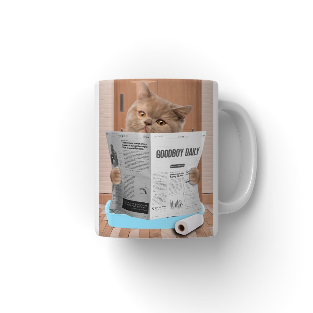 Cat Litter Tray: Custom Pet Coffee Mug - Paw & Glory - #pet portraits# - #dog portraits# - #pet portraits uk#