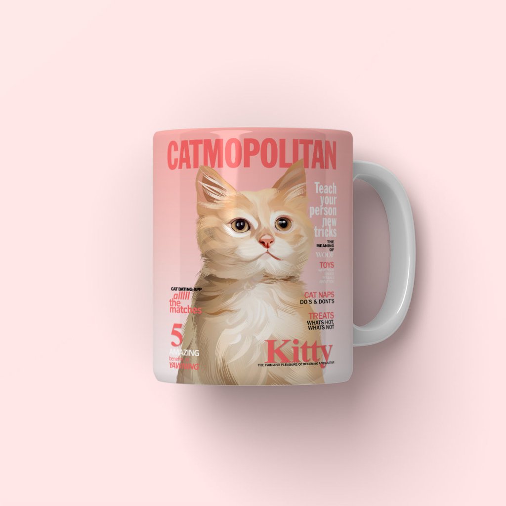 Catmopolitan: Custom Pet Coffee Mug - Paw & Glory - #pet portraits# - #dog portraits# - #pet portraits uk#