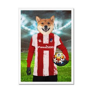 Pawtheletico Madrid Football Club Paw & Glory, paw and glory, drawing pictures of pets, louvenir pet portrait, admiral pet portrait, admiral dog portrait, pictures for pets, dog portraits admiral, pet portrait