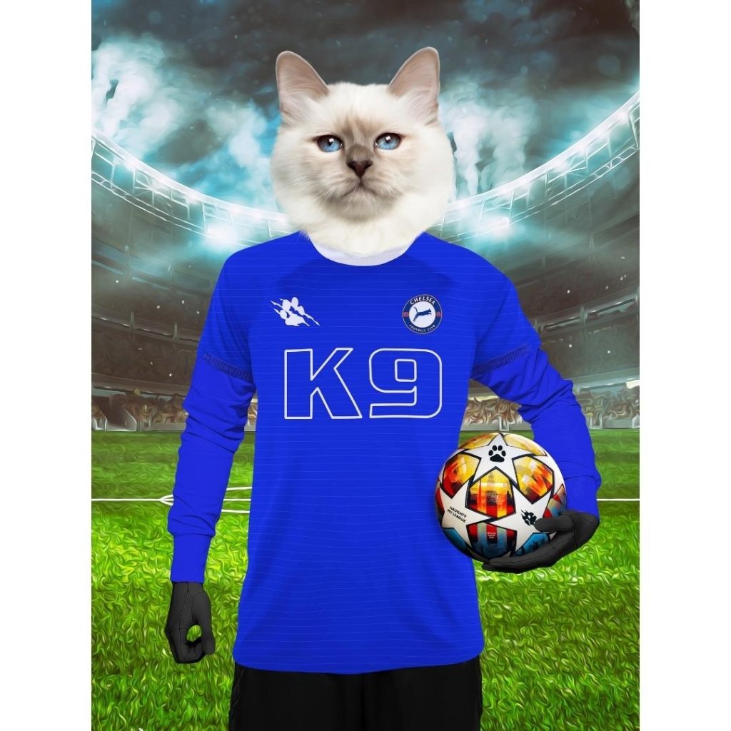 Chelsea Football Club: Custom Digital Download Pet Portrait - Paw & Glory - #pet portraits# - #dog portraits# - #pet portraits uk#