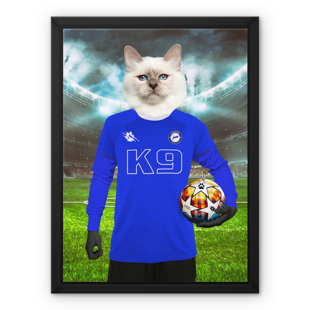 Chelsea Football Club: Custom Pet Canvas - Paw & Glory - #pet portraits# - #dog portraits# - #pet portraits uk#