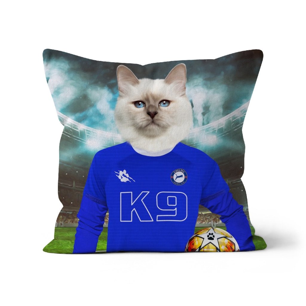 Chelsea Football Club: Custom Pet Pillow - Paw & Glory - #pet portraits# - #dog portraits# - #pet portraits uk#