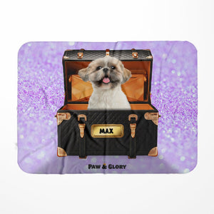 Chew-nel Luxury Trunk: Custom Pet Blanket - Paw & Glory - #pet portraits# - #dog portraits# - #pet portraits uk#