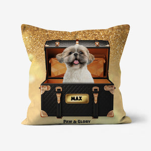 Chew-nel Luxury Trunk: Custom Pet Pillow - Paw & Glory - #pet portraits# - #dog portraits# - #pet portraits uk#