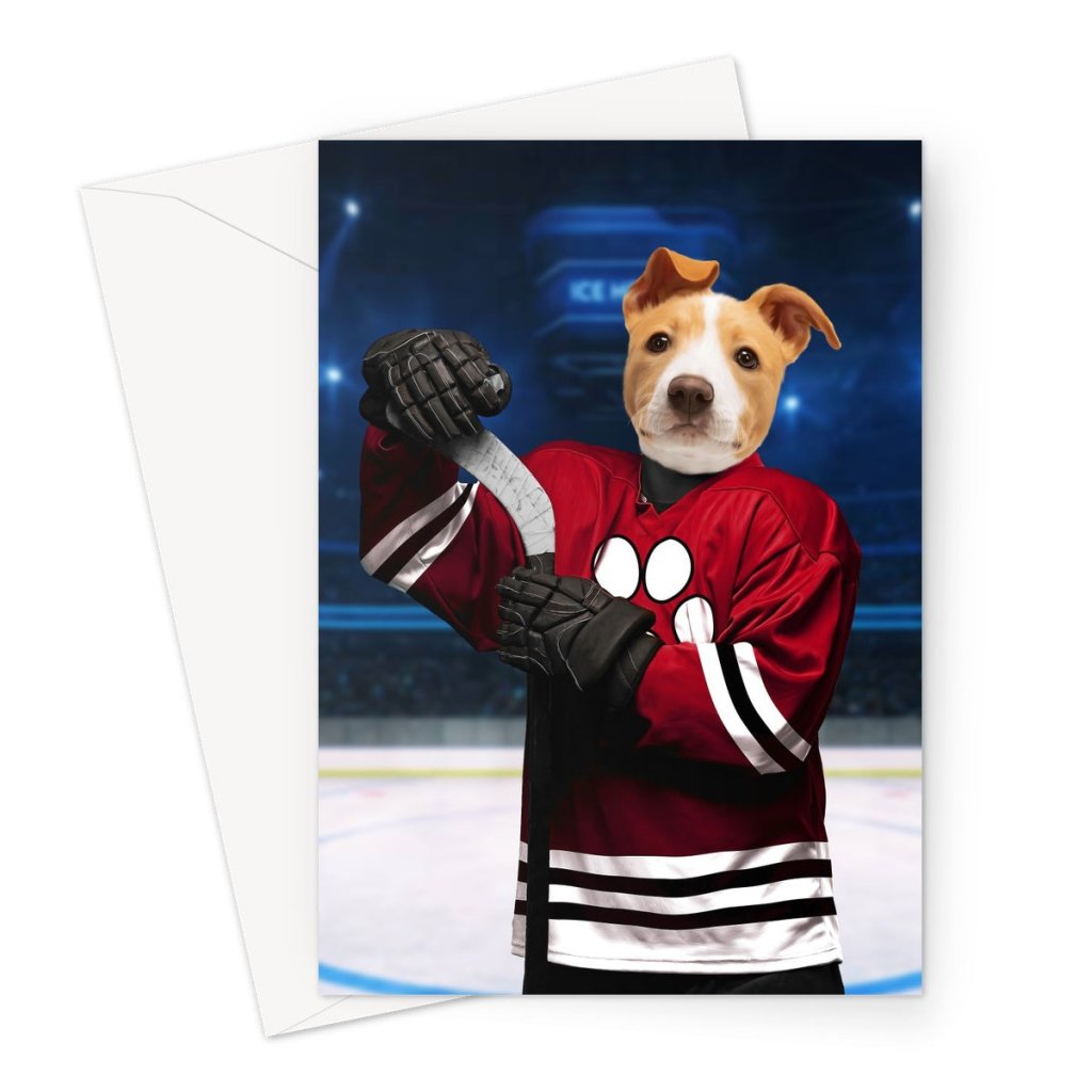 Chicago Pawhawks: Custom Pet Greeting Card - Paw & Glory - #pet portraits# - #dog portraits# - #pet portraits uk#