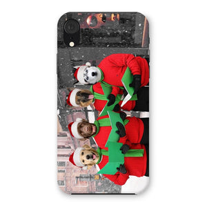 Christmas Cheer Choir: Custom Pet Phone Case - Paw & Glory - #pet portraits# - #dog portraits# - #pet portraits uk#