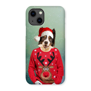 Christmas Jumper Dude: Custom Pet Phone Case - Paw & Glory - paw and glory, personalised cat phone case, iphone 11 case dogs, personalised iphone 11 case dogs, pet portrait phone case, personalized cat phone case, personalized dog phone case, Pet Portrait phone case, 