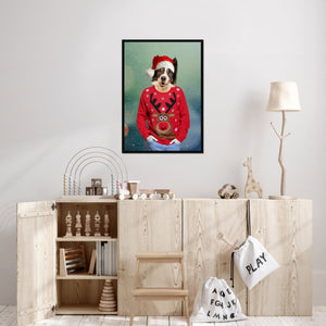 Christmas Jumper Dude: Custom Pet Portrait - Paw & Glory - #pet portraits# - #dog portraits# - #pet portraits uk#
