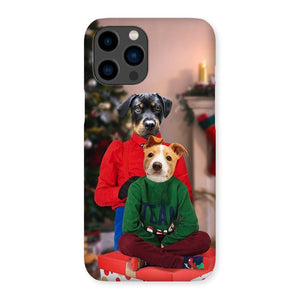Christmas Mama & Child: Custom Pet Snap Phone Case - Paw & Glory - #pet portraits# - #dog portraits# - #pet portraits uk#
