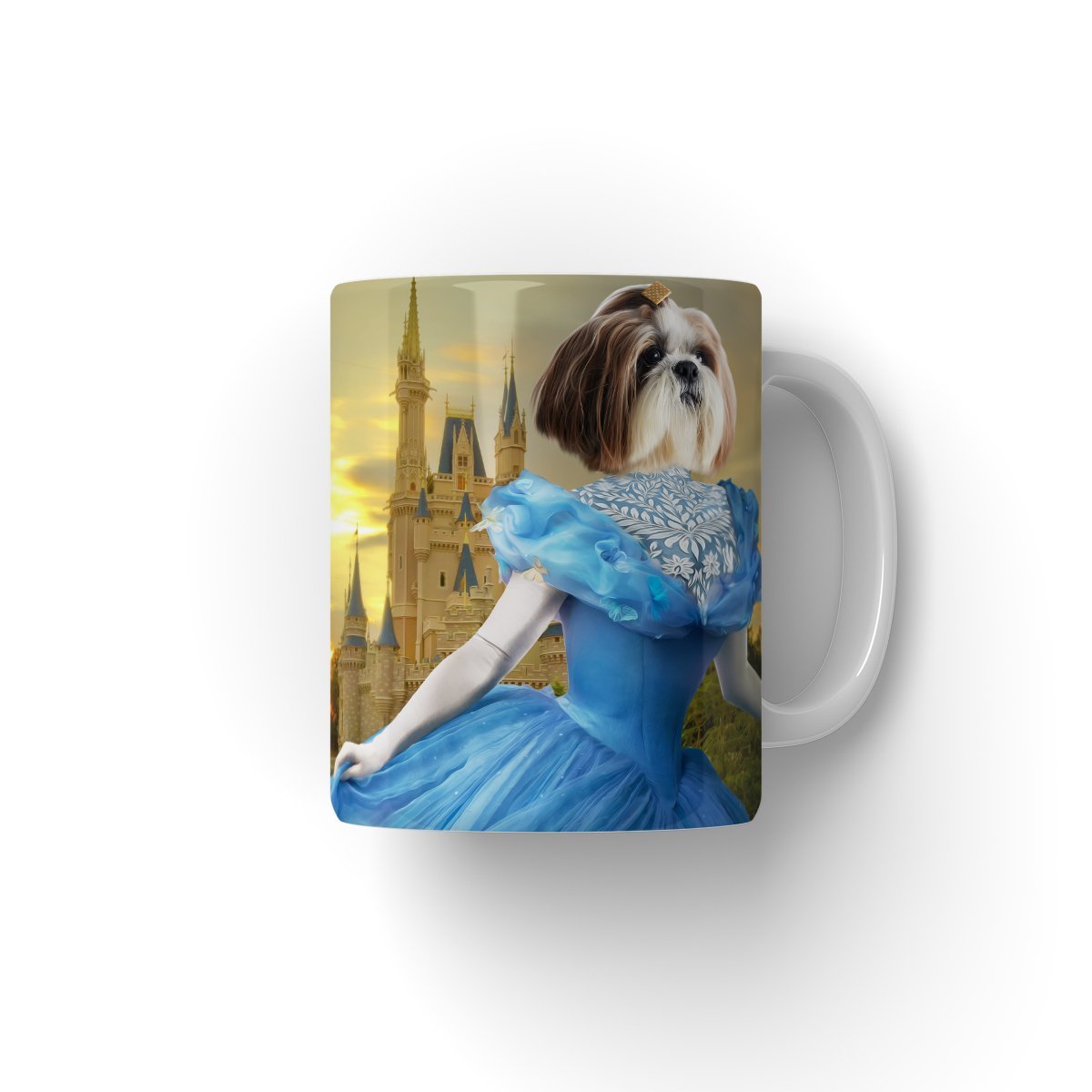 Cinderella: Custom Pet Mug - Paw & Glory - #pet portraits# - #dog portraits# - #pet portraits uk#pawandglory, pet art Mug,put your dog on a mug, dog picture on mug, coffee mug with dogs face, dog face coffee mug, personalized coffee mug with dogs