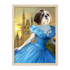 Cinderella: Custom Pet Portrait - Paw & Glory, paw and glory, dog portrait background colors, hogwarts dog houses, digital pet paintings, draw your pet portrait, pet portrait admiral, best dog artists, pet portraits