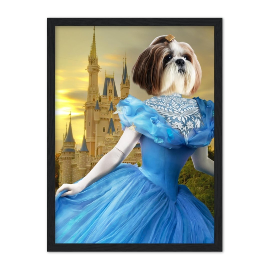 Cinderella: Custom Pet Portrait - Paw & Glory, pawandglory, custom pet painting, dog canvas art, best dog artists, pet portraits usa, professional pet photos, dog portrait painting, pet portrait