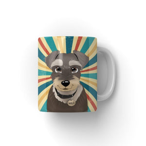 Custom Cartoon: Pet Portrait Coffee Mug - Paw & Glory - #pet portraits# - #dog portraits# - #pet portraits uk#