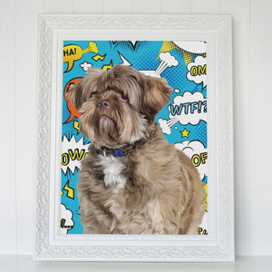 Custom Minimalist: Framed Pet Portrait - Paw & Glory - #pet portraits# - #dog portraits# - #pet portraits uk#