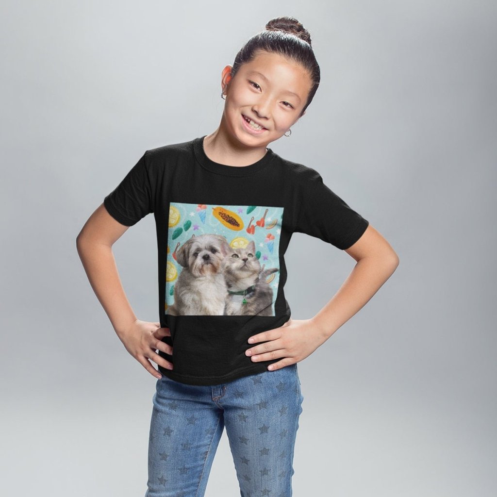 Custom Minimalist: Kids Unisex Pet Portrait T-Shirt - Paw & Glory - #pet portraits# - #dog portraits# - #pet portraits uk#