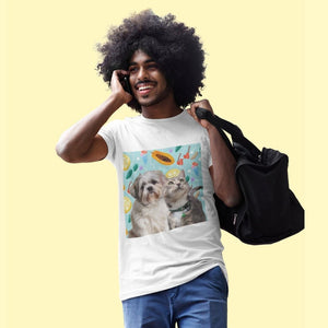 Custom Minimalist: Unisex Pet Portrait T-Shirt - Paw & Glory - #pet portraits# - #dog portraits# - #pet portraits uk#