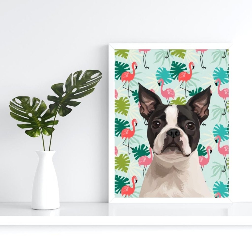 Custom Modern: Framed Pet Portrait - Paw & Glory - #pet portraits# - #dog portraits# - #pet portraits uk#