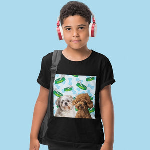 Custom Modern: Kids Unisex Pet Portrait T-Shirt - Paw & Glory - #pet portraits# - #dog portraits# - #pet portraits uk#