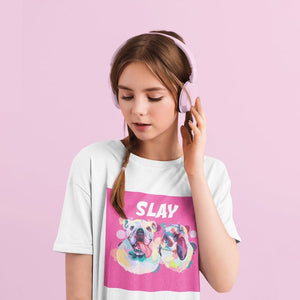 Custom Pastel Pop: Kids Unisex Pet Portrait T-Shirt - Paw & Glory - #pet portraits# - #dog portraits# - #pet portraits uk#