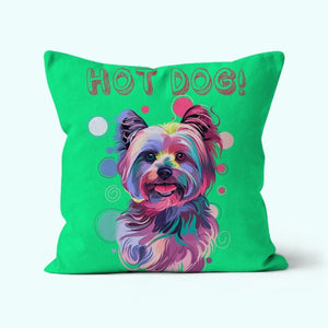 Custom Pastel Pop: Pet Portrait Pillow - Paw & Glory - #pet portraits# - #dog portraits# - #pet portraits uk#