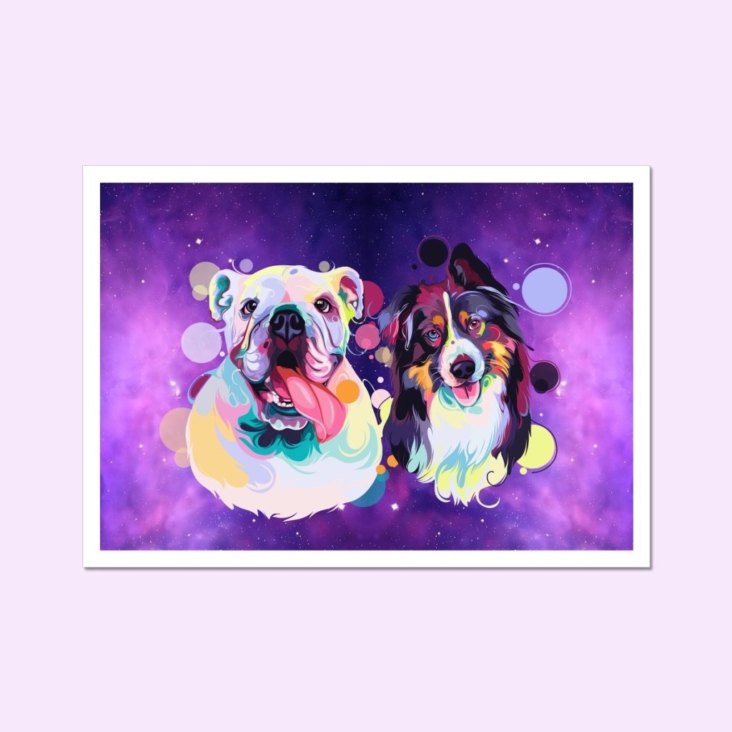 Custom Pastel Pop: Pet Poster - Paw & Glory - #pet portraits# - #dog portraits# - #pet portraits uk#