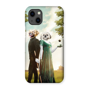 Kate & Anthony (Bridgerton Inspired): Custom Pet Phone Case, Paw & Glory, paw and glory, painted portraits of pets, dog portrait funny, pet prints, animal portraits uk, oil dog painting dog artworks, watercolor dog paintings,