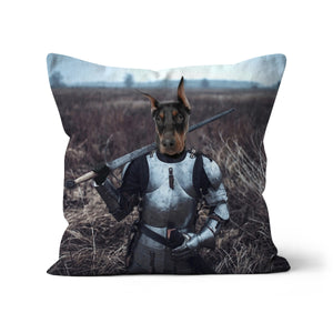 Joan Of Ark: Custom Pet Pillow, Paw & Glory, paw and glory,dog on pillow, custom cat pillows, pet pillow, custom pillow of pet, pillow personalized