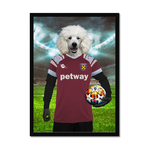 West Ham Football Club: Paw & Glory, pawandglory, pet portraits, draw your pet portrait, pet portrait singapore, pet portraits black and white, aristocratic dog portraits, dog portraits colorful, pet portraits