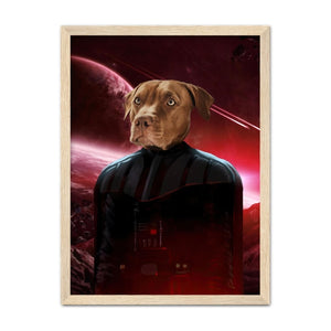 Darth Vadar (Star Wars Inspired): Custom Pet Portrait - Paw & Glory, paw and glory, pet portraits black and white, drawing dog portraits, the general portrait, aristocratic dog portraits, dog portraits colorful, the general portrait, pet portraits