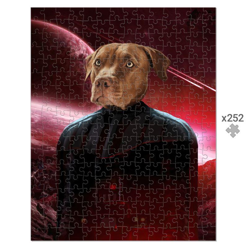 Darth Vadar (Star Wars Inspired): Custom Pet Puzzle - Paw & Glory - #pet portraits# - #dog portraits# - #pet portraits uk#paw & glory, pet portraits Puzzle,digital pet portraits uk, personalised puzzle pet prints, pet portrait artists near me, dogs heads on human bodies, drawing of my dog