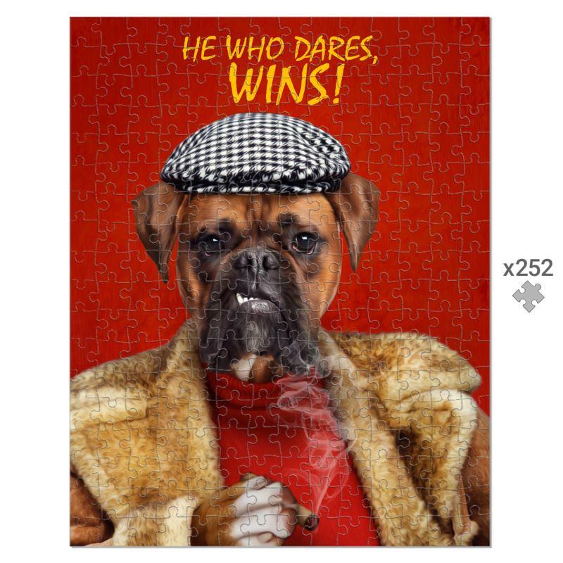 Delboy: Custom Pet Puzzle - Paw & Glory - #pet portraits# - #dog portraits# - #pet portraits uk#pawandglory, pet art Puzzle,pup puzzle portraits, royal pet portraits uk, royal dog portraits uk, paintings of your dog, pet and owner portraits